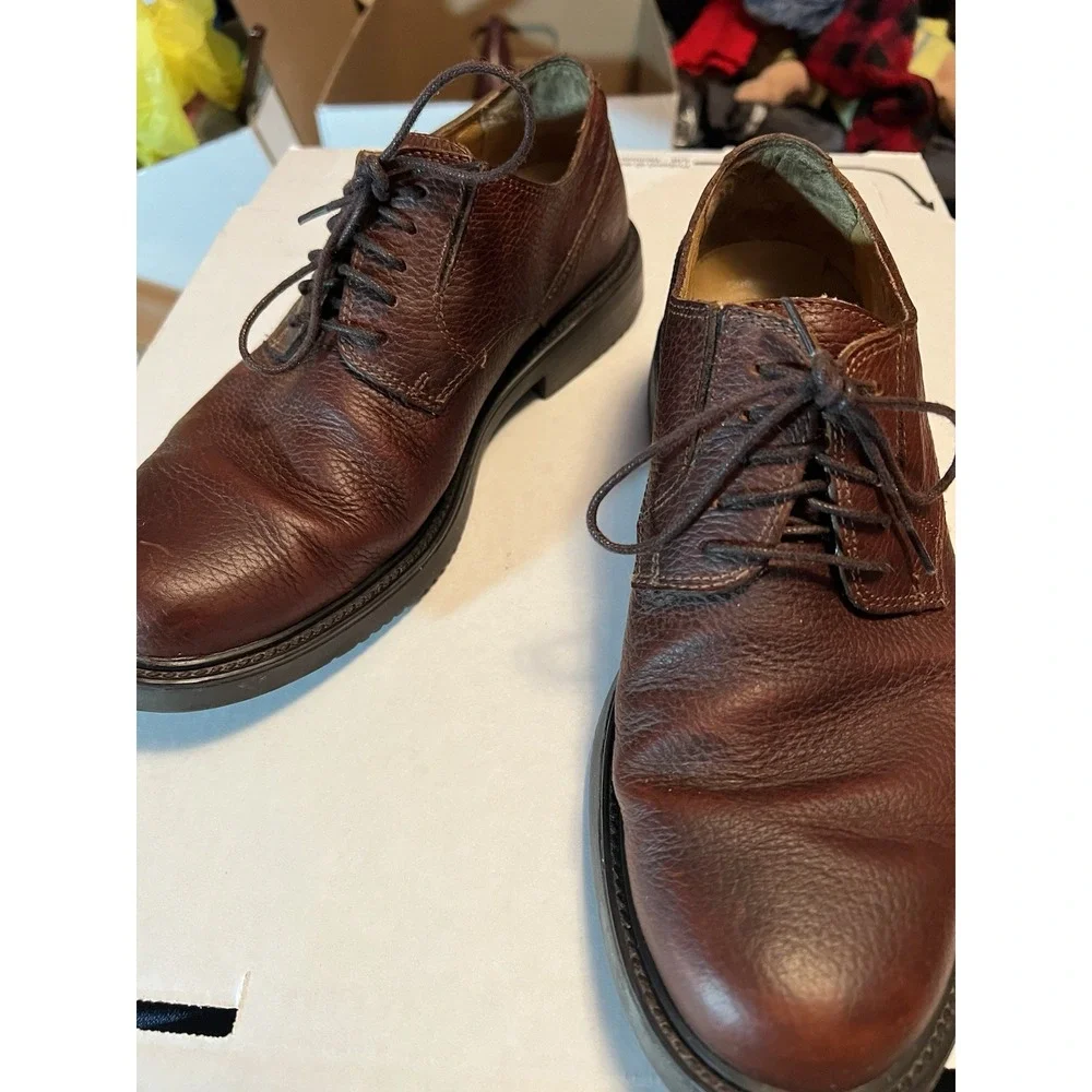 Dockers Stain Defenders Shoes 8 M Brown Leather Upper BlokeCore Dadcore